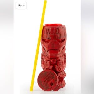 Iron Man Geeki Tikis Marvel Plastic Tumbler Tiki Style Cup - Holds 22 Ounces